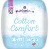 Slumberdown Cotton Comfort 10.5 Tog Duvet - Single -Trend Furniture 7878125 R Z001A