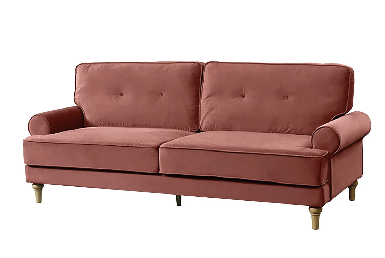 Habitat Vienna Velvet 3 Seater Sofa - Rose 6 Habitat Vienna Velvet 3 Seater Sofa - Rose - Image 4