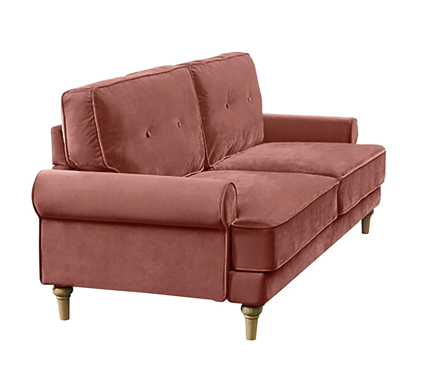 Habitat Vienna Velvet 3 Seater Sofa - Rose 8 Habitat Vienna Velvet 3 Seater Sofa - Rose - Image 6