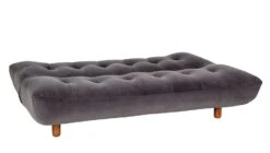 Habitat Kota 3 Seater Velvet Clic Clac Sofa Bed - Grey -Trend Furniture 7917282 R Z005A