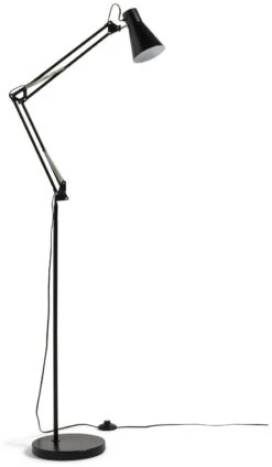 Habitat Swing Arm Floor Lamp - Matt Black 11 Habitat Swing Arm Floor Lamp - Matt Black -Trend Furniture 7929184 R Z001C