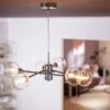 Habitat Glam 6 Light Glass Ceiling Light – Chrome -Trend Furniture 7996973 R Z001A