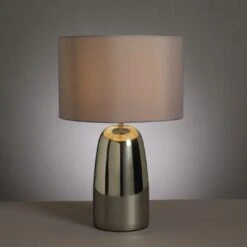 Habitat Largo Touch Table Lamp - Grey & Chrome 8 Habitat Largo Touch Table Lamp - Grey & Chrome -Trend Furniture 8031741 R Z002A