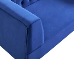 Habitat Blake Velvet 2 Seater Sofa - Navy Blue -Trend Furniture 8133467 R Z006A