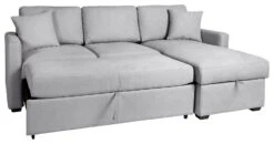Habitat Reagan Right Corner Sofa Bed - Grey -Trend Furniture 8178721 R Z003A