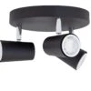 Habitat 3 Light Spotlight Plate - Matt Black -Trend Furniture 8185680 R Z001A