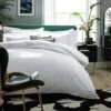 Habitat Egyptian Cotton 400TC White Bedding Set - Single -Trend Furniture 8200455 R Z001A