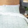 Habitat Stockholm Diamond Dash Duck Egg Bedding Set - Single 2 Habitat Stockholm Diamond Dash Duck Egg Bedding Set - Single -Trend Furniture 8277385 R Z001A