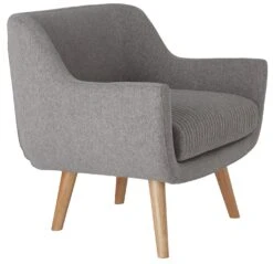 Habitat Nellie Fabric Accent Chair - Grey -Trend Furniture 8346278 R Z004A