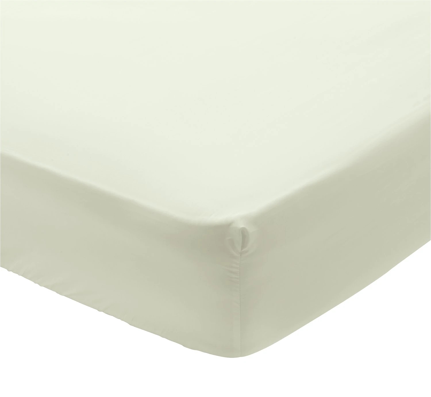 Habitat Egyptian Cotton 400TC Cream Fitted Sheet - Single 2 Habitat Egyptian Cotton 400TC Cream Fitted Sheet - Single