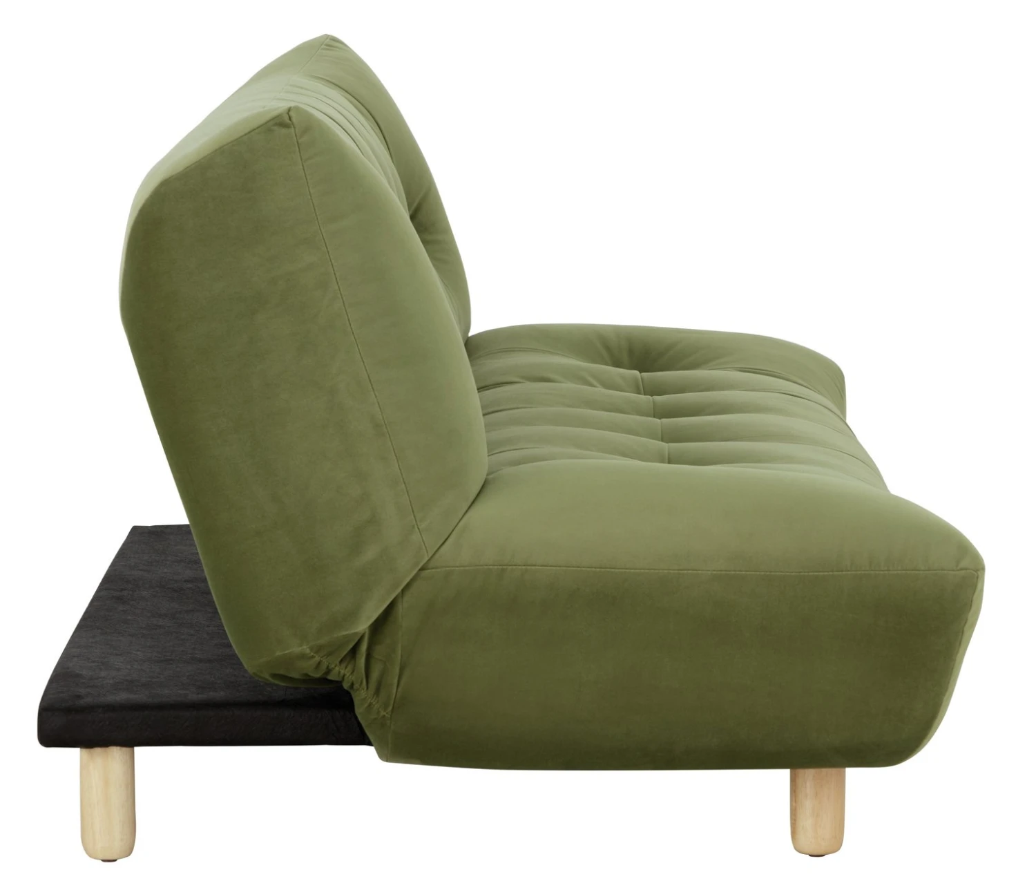 Habitat Kota 3 Seater Velvet Clic Clac Sofa Bed - Green 6 Habitat Kota 3 Seater Velvet Clic Clac Sofa Bed - Green - Image 4