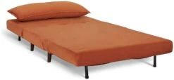 Habitat Roma Small Double Velvet Chairbed - Orange -Trend Furniture 8534781 R Z002A