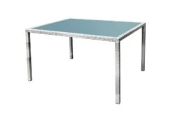 Habitat 2 Seater Space Saving Rattan Effect Patio Set - Grey -Trend Furniture 8563350 R Z002A