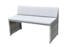 Habitat 2 Seater Space Saving Rattan Effect Patio Set - Grey -Trend Furniture 8563350 R Z004A