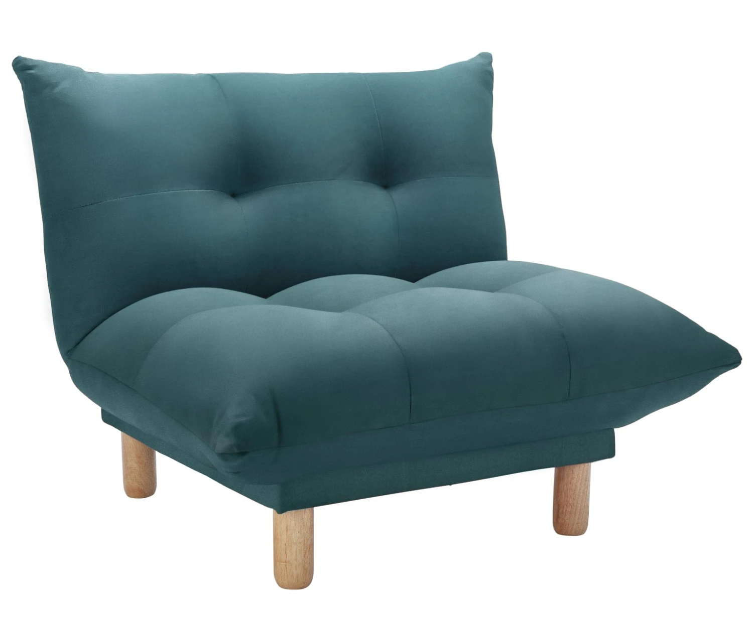 Habitat Kota Velvet Armchair - Teal 7 Habitat Kota Velvet Armchair - Teal - Image 5
