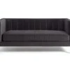 Habitat Vanessa Velvet 3 Seater Sofa - Grey 2 Habitat Vanessa Velvet 3 Seater Sofa - Grey -Trend Furniture 8771018 R Z001A