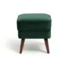 Habitat Callie Velvet Footstool - Forest Green -Trend Furniture 8771441 R Z001A