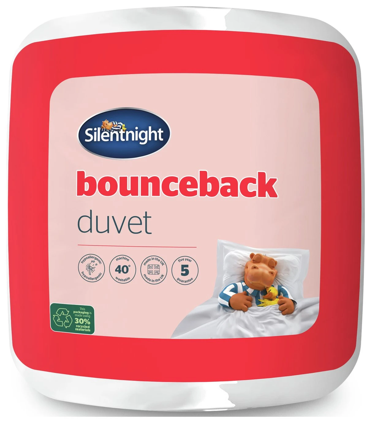 Silentnight Bounceback 13.5 Tog Duvet - Single 3 Silentnight Bounceback 13.5 Tog Duvet - Single