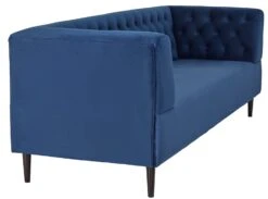 Habitat Blake Velvet 3 Seater Sofa - Navy Blue -Trend Furniture 8802743 R Z004A