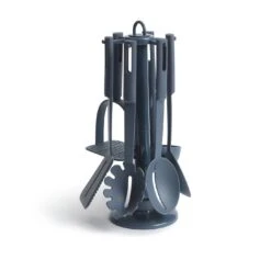 Habitat 6 Piece Utensil Set With Holder - Blue -Trend Furniture 8805513 R Z004A