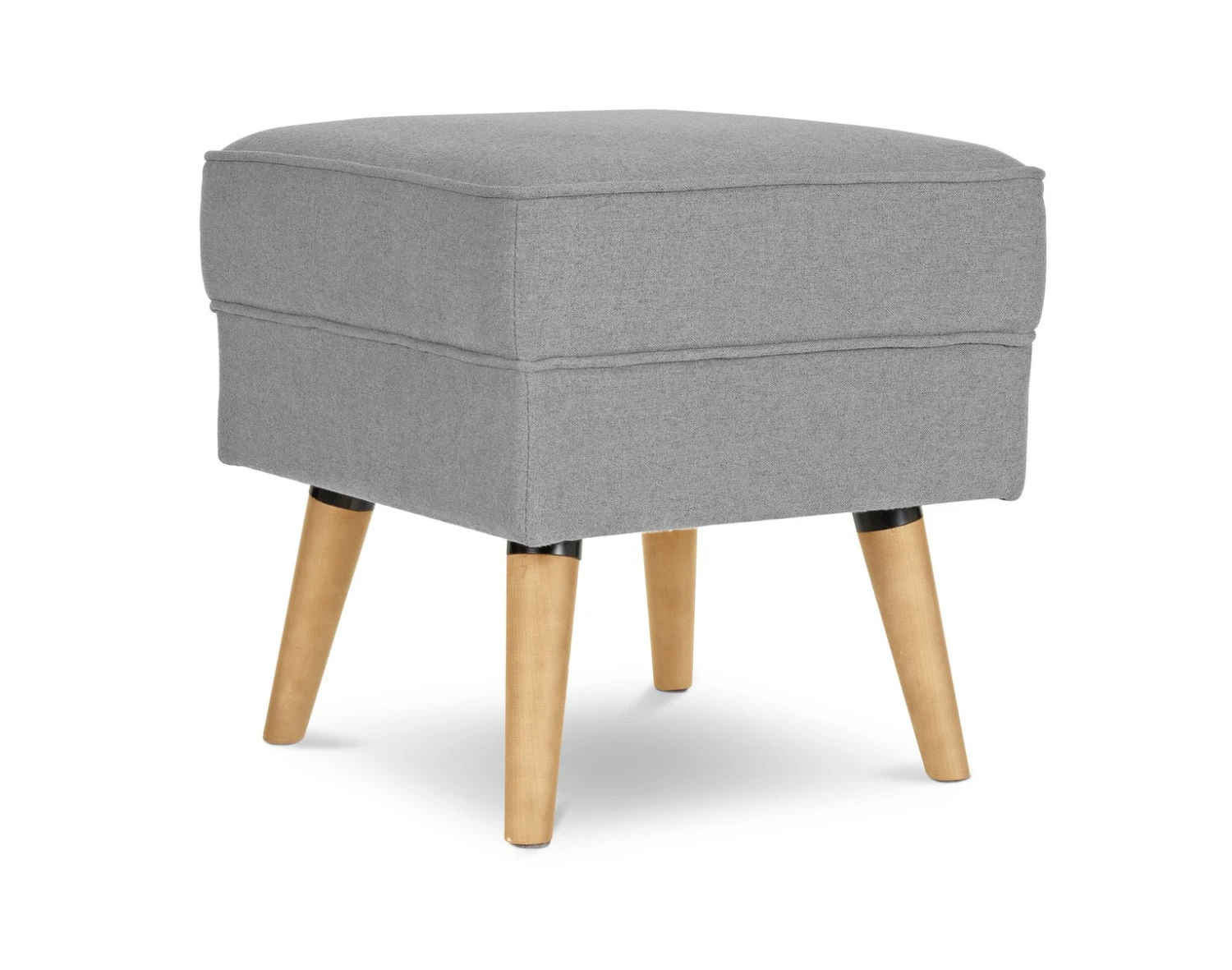 Habitat Callie Fabric Footstool - Light Grey 3 Habitat Callie Fabric Footstool - Light Grey