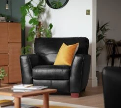 Habitat Milford Leather Chair - Black 9 Habitat Milford Leather Chair - Black -Trend Furniture 8841773 R Z001C