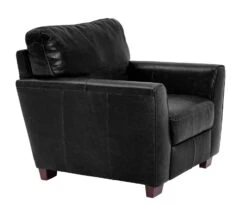 Habitat Milford Leather Chair - Black 12 Habitat Milford Leather Chair - Black -Trend Furniture 8841773 R Z004A