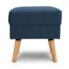 Habitat Callie Velvet Footstool - Petrol Blue -Trend Furniture 8864475 R Z001A