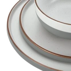 Habitat Loft Living Speckle 12 Piece Dinner Set - Grey -Trend Furniture 8864846 R Z005A