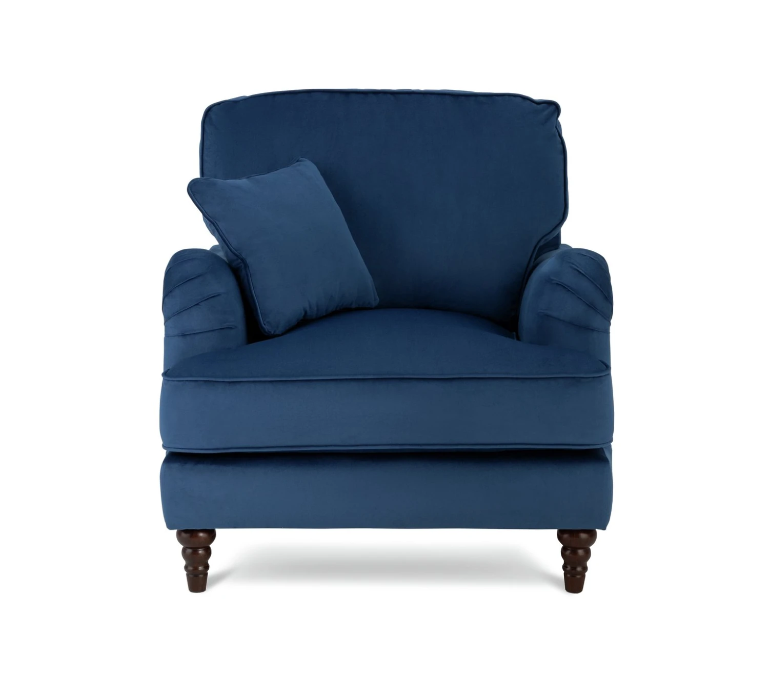 Habitat Matilda Velvet Armchair - Blue 3 Habitat Matilda Velvet Armchair - Blue