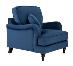 Habitat Matilda Velvet Armchair - Blue 12 Habitat Matilda Velvet Armchair - Blue -Trend Furniture 8878595 R Z004A