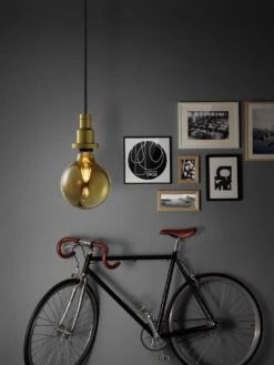 Osram 55W ES LED G125 Vintage Gold Globe Light Bulb -Trend Furniture 8880480 R Z003A