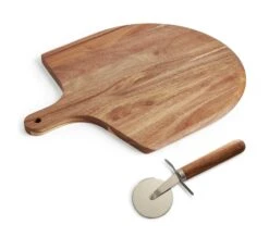 Habitat Industrial Wooden Pizza Board And Cutter Set 15 Habitat Industrial Wooden Pizza Board And Cutter Set -Trend Furniture 8885643 R Z007A
