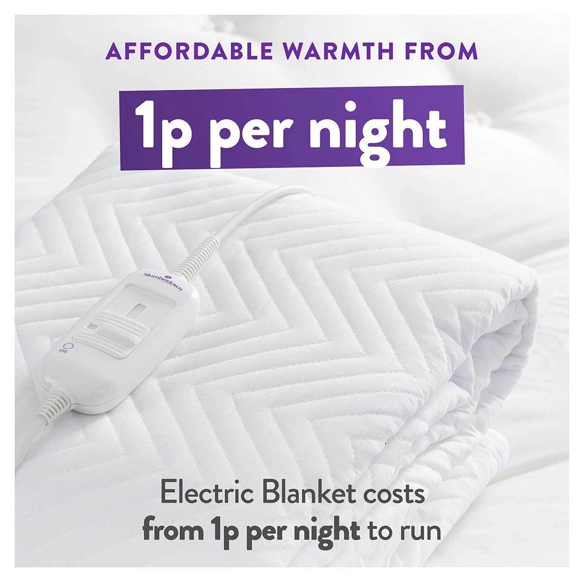 Slumberdown Warm And Cosy Electric Underblanket - Single 7 Slumberdown Warm And Cosy Electric Underblanket - Single - Image 5