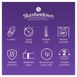 Slumberdown Warm And Cosy Electric Underblanket - Single 24 Slumberdown Warm And Cosy Electric Underblanket - Single -Trend Furniture 8888602 R Z011A