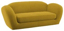 Habitat Layla Velvet 3 Seater Sofa - Yellow -Trend Furniture 8889797 R Z008A