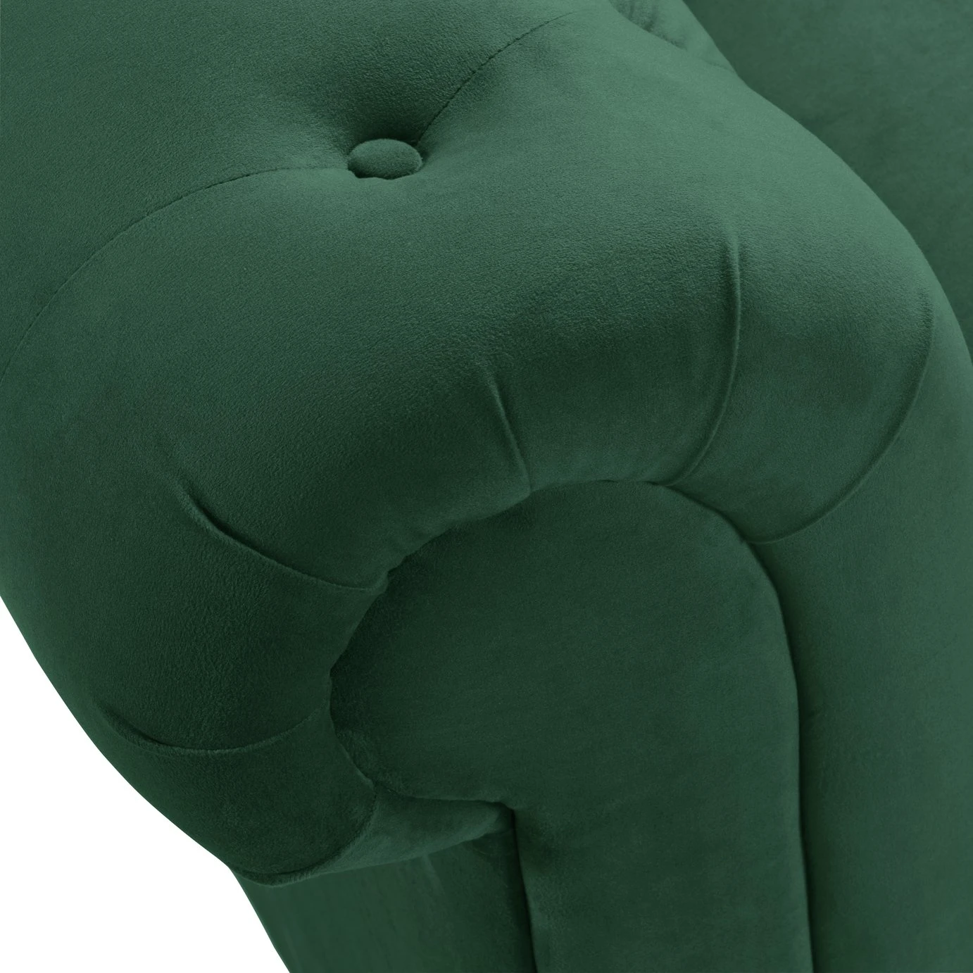 Habitat Chesterfield Velvet 2 Seater Sofa - Green 9 Habitat Chesterfield Velvet 2 Seater Sofa - Green - Image 7