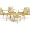 Habitat Ipanema 4 Seater Metal Garden Sofa Set - Yellow -Trend Furniture 8893549 R Z001A