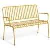 Habitat Indu 2 Seater Metal Bench - Yellow 1 Habitat Indu 2 Seater Metal Bench - Yellow -Trend Furniture 8906474 R Z001A