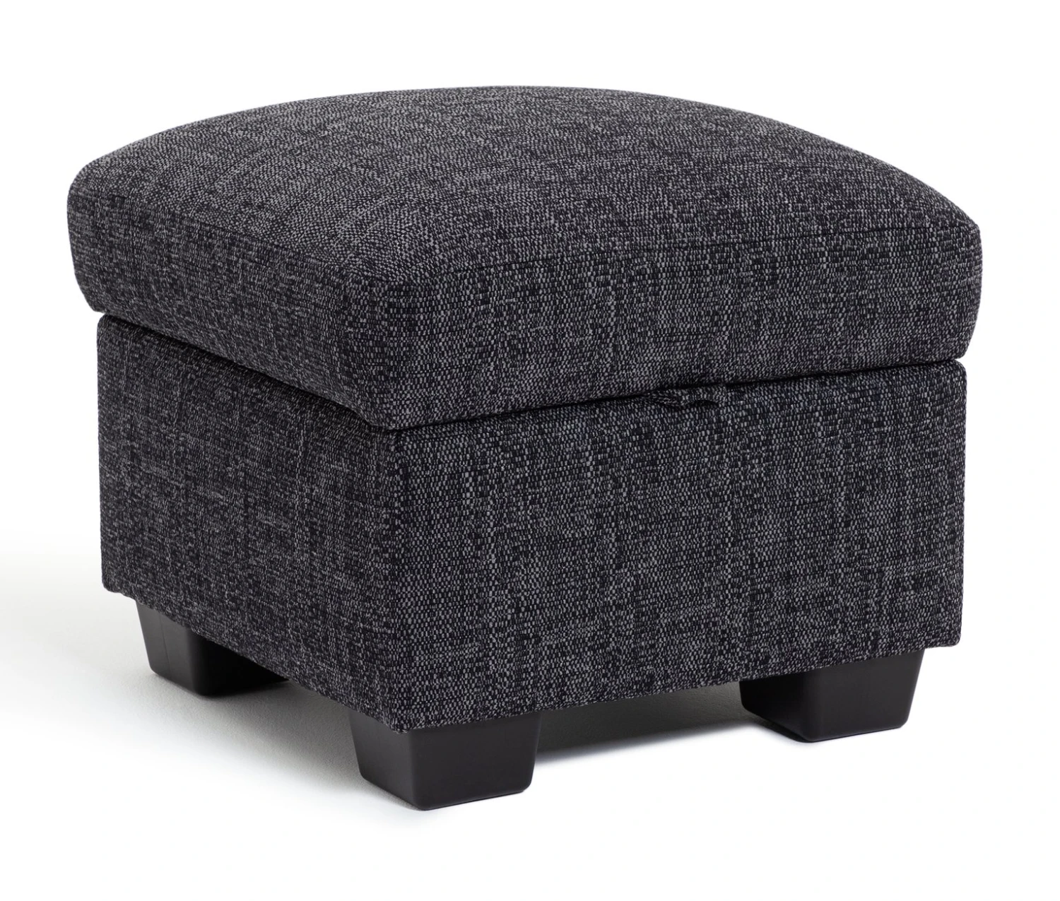Habitat Lisbon Fabric Storage Footstool - Charcoal 7 Habitat Lisbon Fabric Storage Footstool - Charcoal - Image 5
