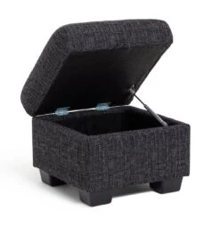 Habitat Lisbon Fabric Storage Footstool - Charcoal 13 Habitat Lisbon Fabric Storage Footstool - Charcoal -Trend Furniture 8909086 R Z003A