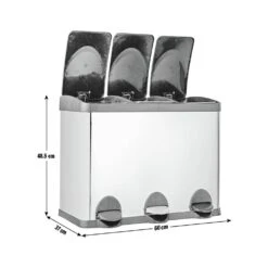Habitat 45 Litre Triple Compartment Recycling Bin -Trend Furniture 8909945 R Z020A