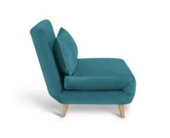 Habitat Roma Small Double Velvet Chairbed - Teal 13 Habitat Roma Small Double Velvet Chairbed - Teal -Trend Furniture 8921758 R Z004A