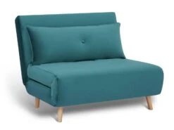 Habitat Roma Small Double Velvet Chairbed - Teal