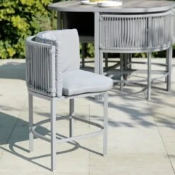Habitat Nordic 4 Seater Rattan Patio Set - Grey -Trend Furniture 8925620 R Z004C