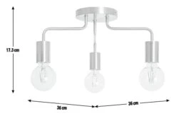 Habitat Rayner Steel LED Flush Ceiling Light - Rosegold -Trend Furniture 8927226 R E001