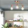 Habitat Rayner Steel LED Flush Ceiling Light - Rosegold -Trend Furniture 8927226 R Z001A
