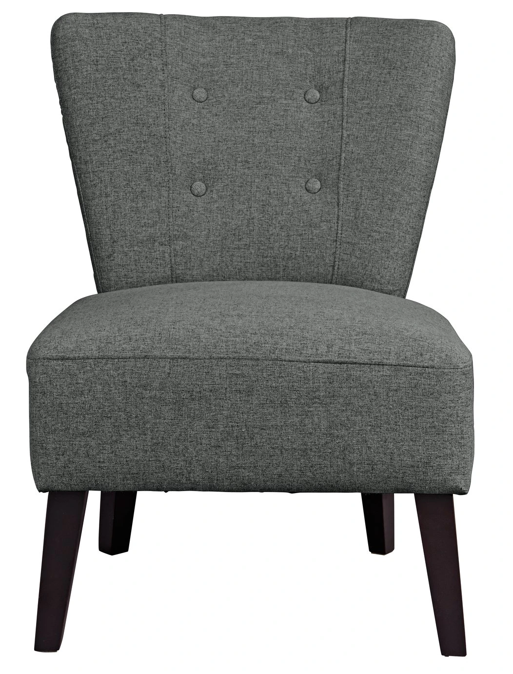 Habitat Delilah Fabric Cocktail Chair - Charcoal 3 Habitat Delilah Fabric Cocktail Chair - Charcoal