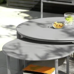 Habitat Ipanema Metal Garden Coffee Table - Grey -Trend Furniture 8957045 R Z002C