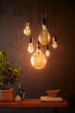 Philips LED Filament E27 6.5W (40W) Dim Giant Bulb + Cord -Trend Furniture 8957935 R Z005A